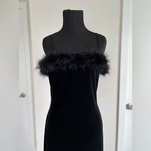 Black dress, spaghetti strap, size Large